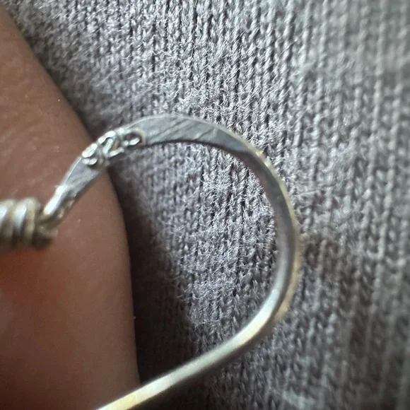 925 Silver and Turquoise Drop Earrings - Picture 4 of 4